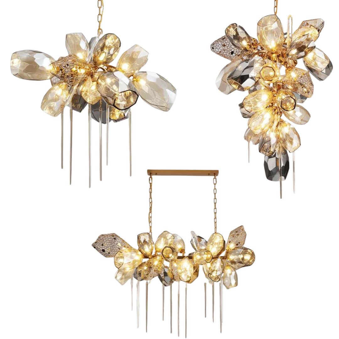 Modern Wine Glass Shape Chandelier Italian Light Luxury Light Fixture for Dining Room/Living Room - view 39