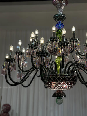 Luxury Empire Colorful Crystal Chandelier for Living Room/Bedroom/Entryway/Hotel/Restaurant - view 6
