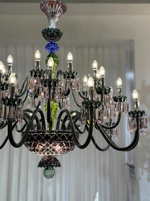 Luxury Empire Colorful Crystal Chandelier for Living Room/Bedroom/Entryway/Hotel/Restaurant - view 4