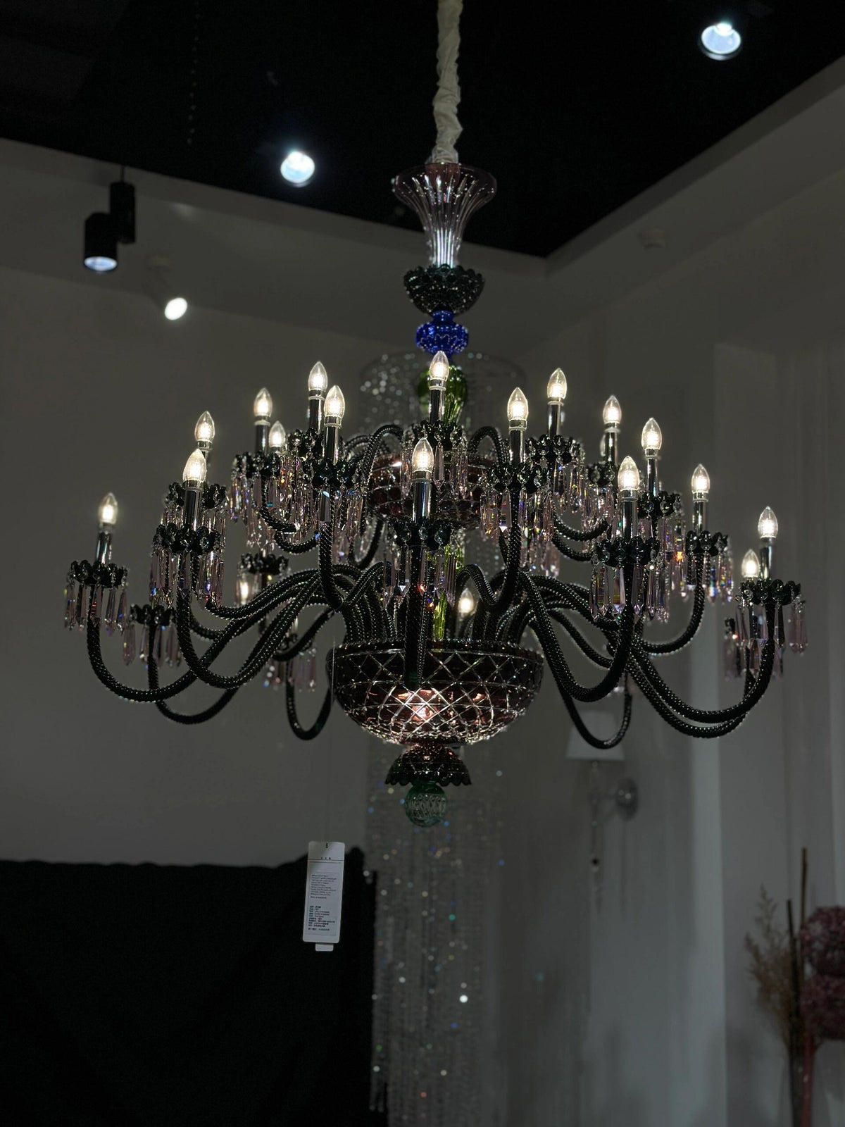 Luxury Empire Colorful Crystal Chandelier for Living Room/Bedroom/Entryway/Hotel/Restaurant - view 3
