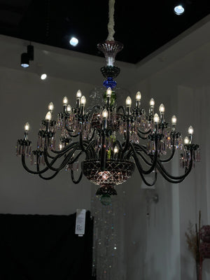 Luxury Empire Colorful Crystal Chandelier for Living Room/Bedroom/Entryway/Hotel/Restaurant - view 3