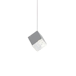 1/3/6/9-Light Multi Glass Ice Cube Metallic Staircase Chandelier - view 5