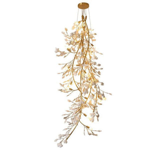 Ceramic Gingko Staircase Branch Chandelier - view 5