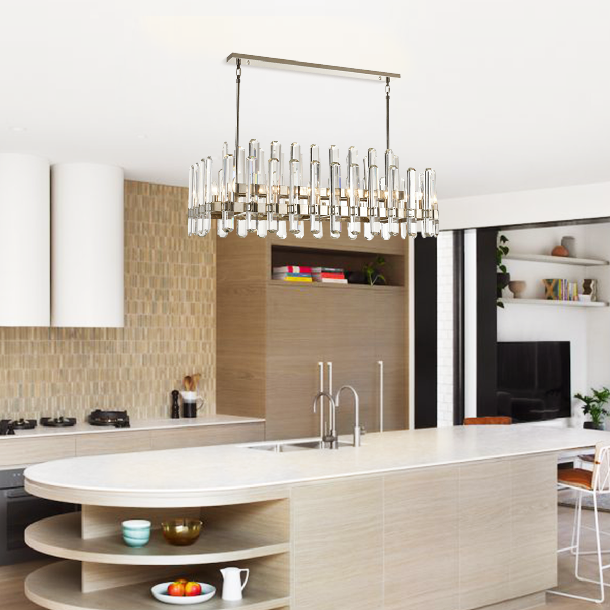 Isolde Crystal Linear Chandelier - view 11