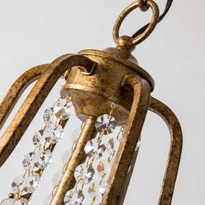 Vintage Crystal Small Chandelier For Entryway - view 5