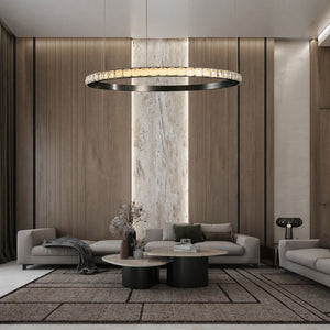 Drake Single-Ring Crystal Chandelier - view 22