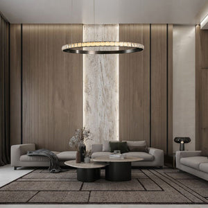 Drake Single-Ring Crystal Chandelier - view 18