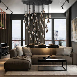 Raindrop Round Chandelier 60" - view 8