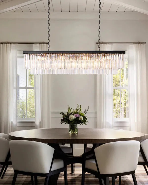 1920s Orion Art Deco Rectangular Chandelier 40"49"59"72" - view 26