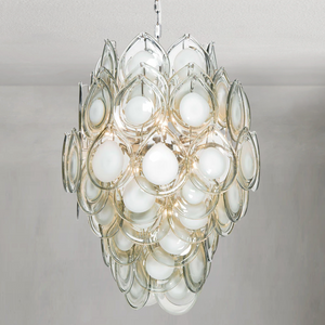 Montara Chandelier, glass in grey