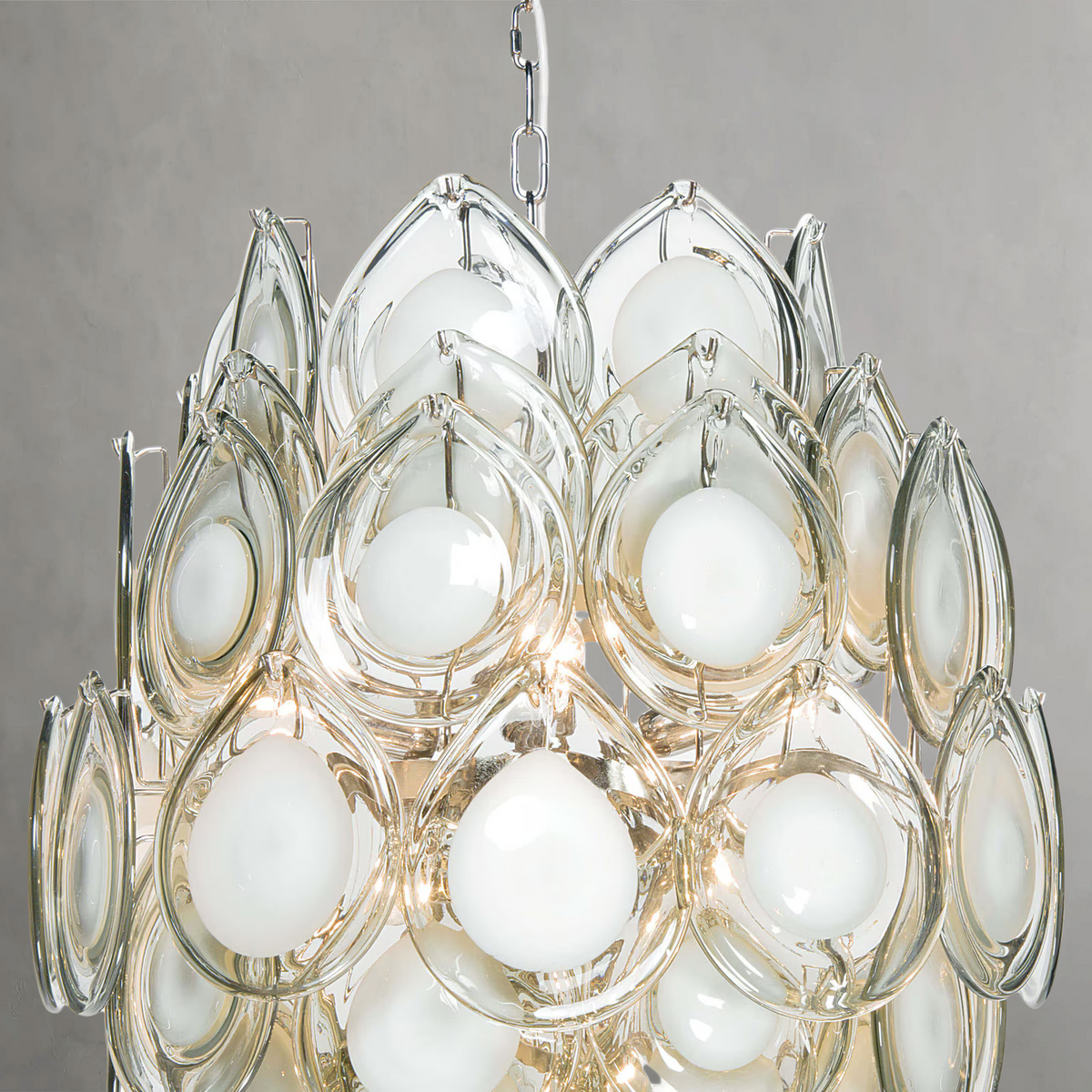 Montara Chandelier, glass in grey - view 2
