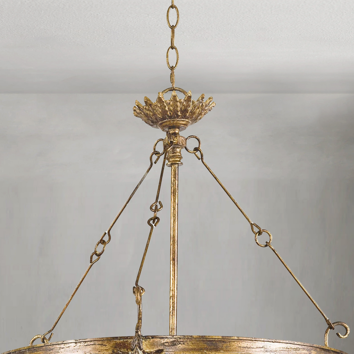 Magnelle Wood Bead Chandelier, in black - view 2