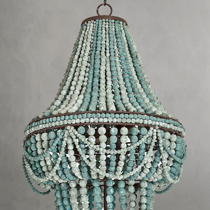 Marisol Chandelier, wood in white - view 3