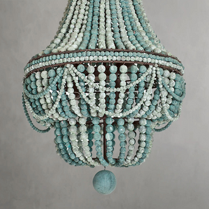 Marisol Chandelier, wood in white - view 4