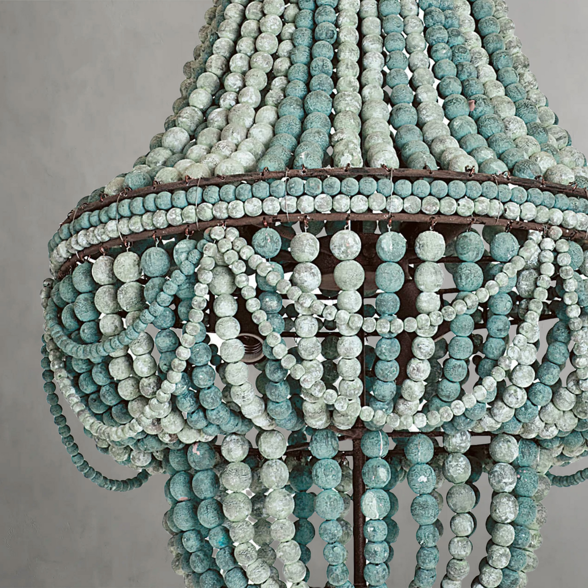 Marisol Chandelier, wood in white - view 6