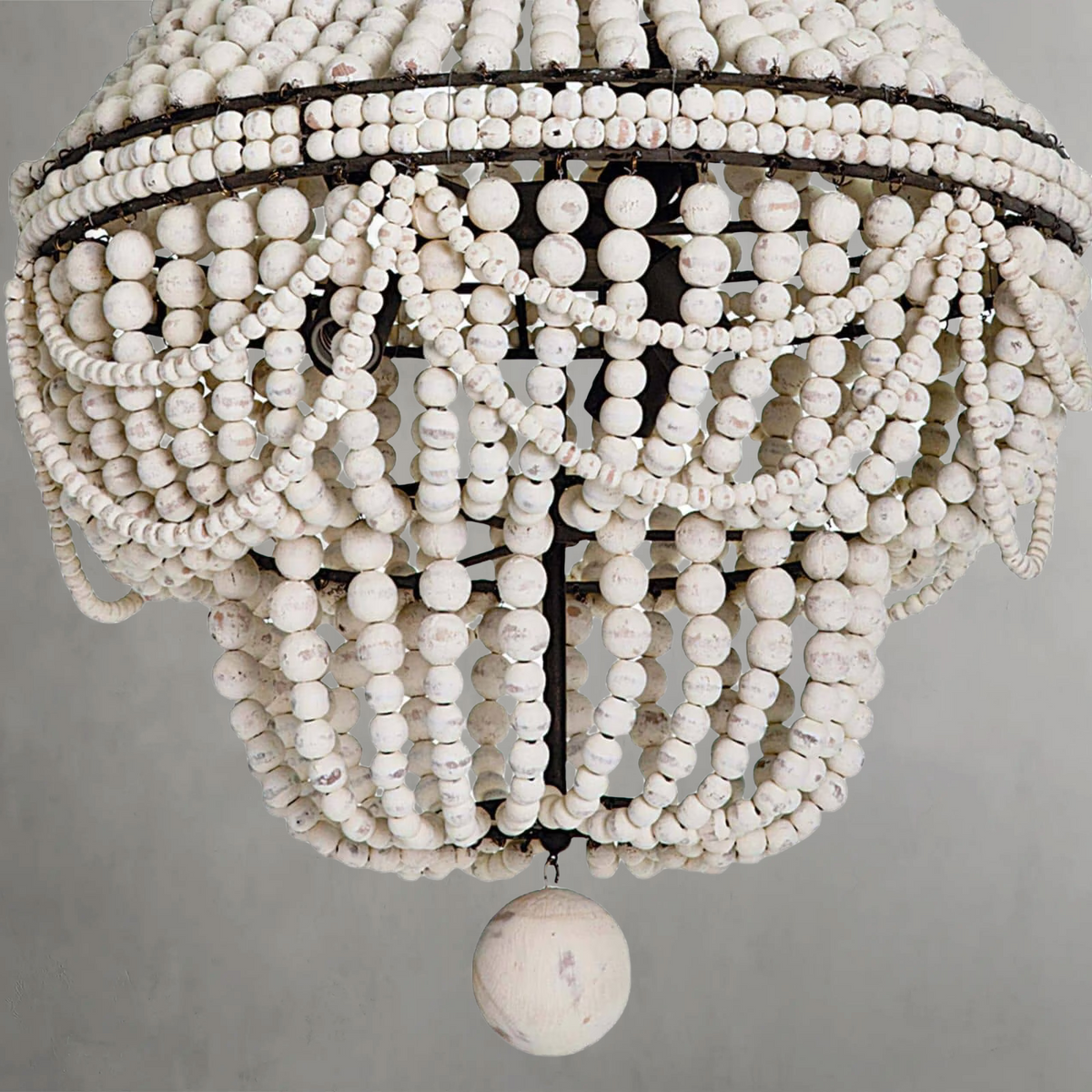 Marisol Chandelier, wood in white - view 11