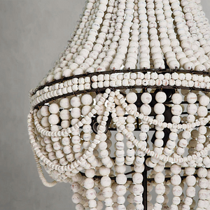 Marisol Chandelier, wood in white - view 12