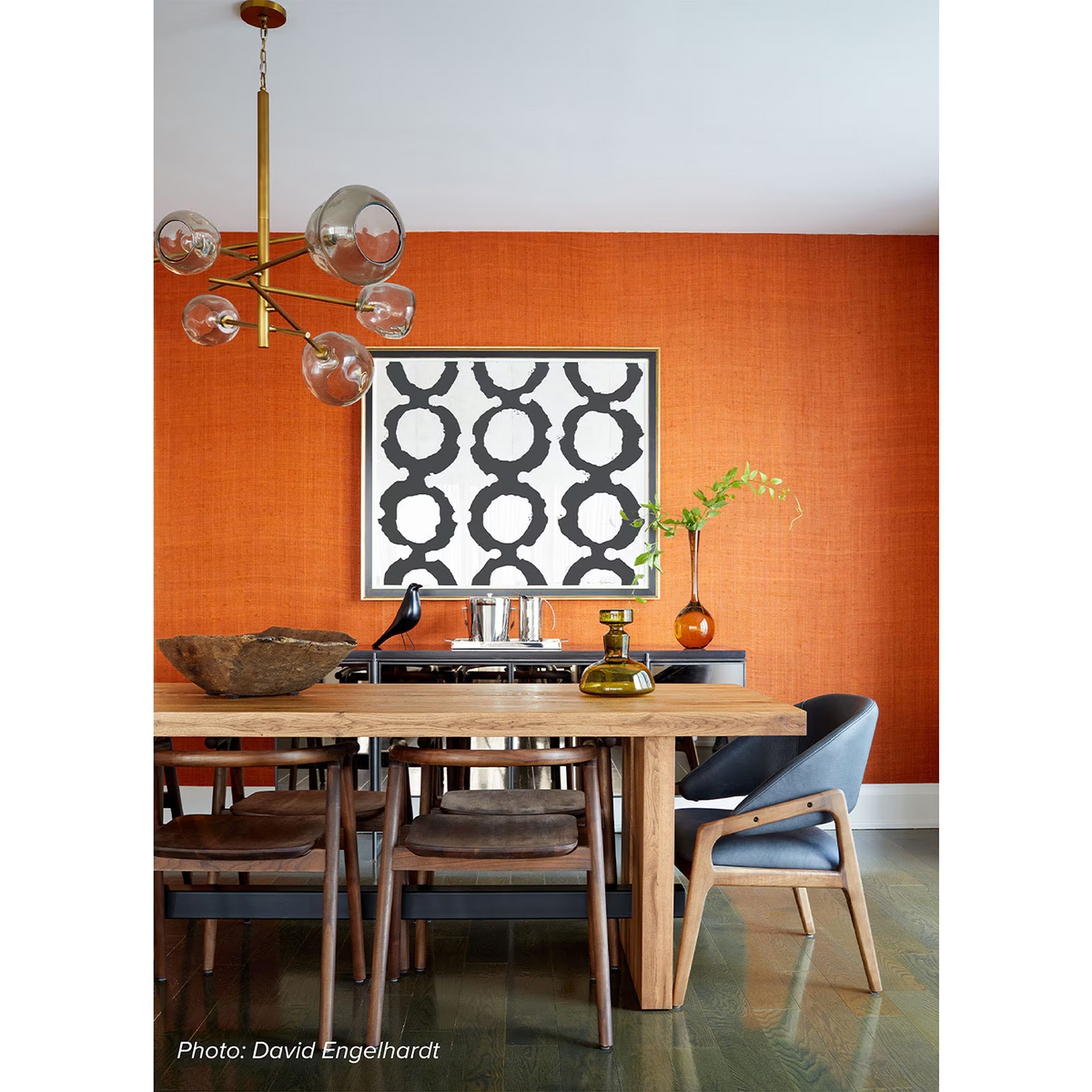 Lumelle Chandelier, glass in polished nickel - view 10