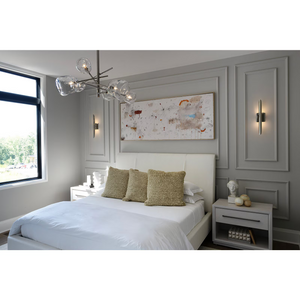 Lumelle Chandelier, glass in polished nickel - view 11