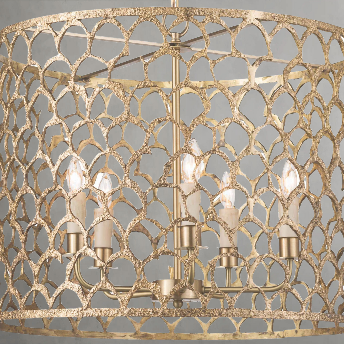 Sorelle Chandelier, brass in natural brass - view 3