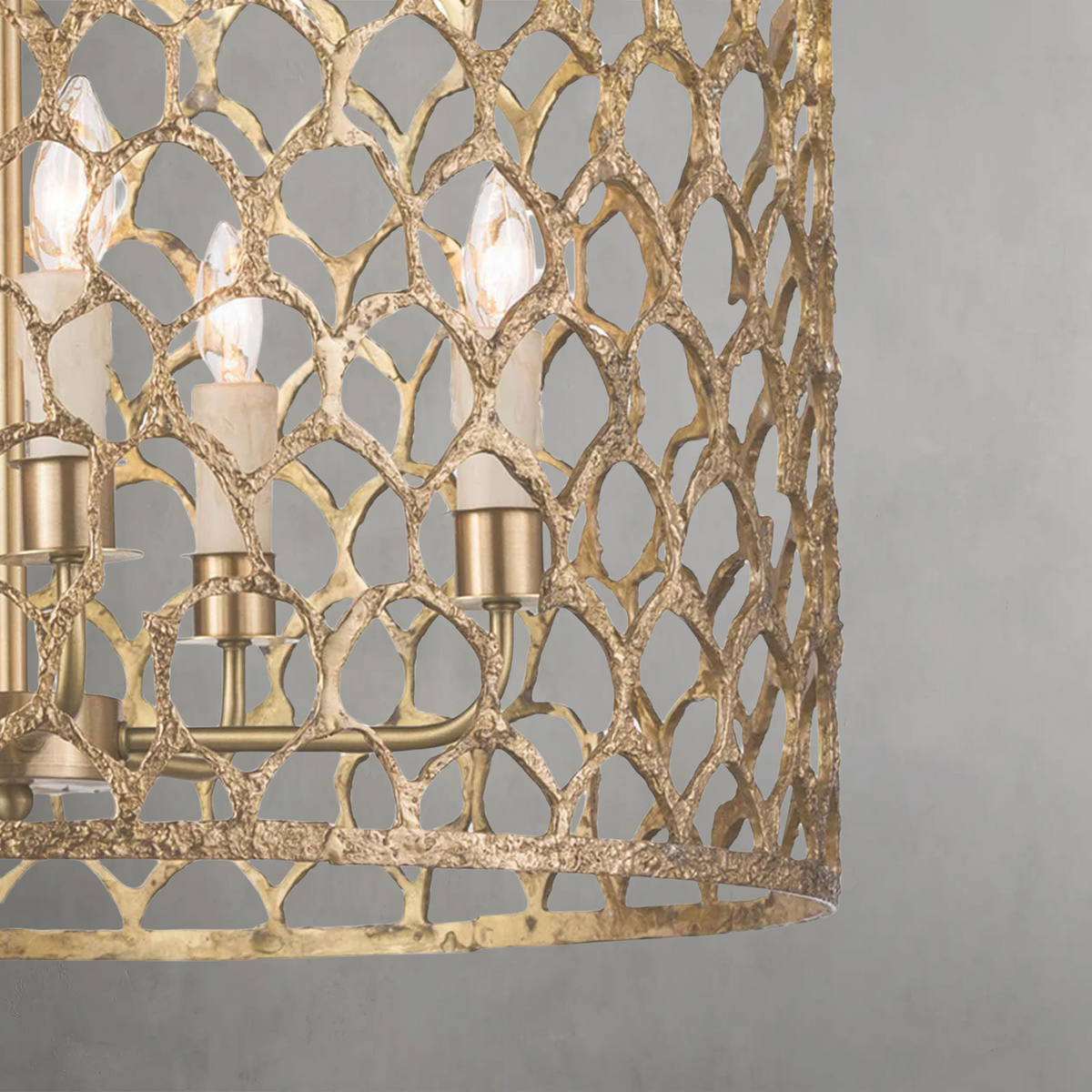 Sorelle Chandelier, brass in natural brass - view 5