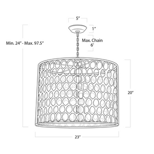Sorelle Chandelier, brass in natural brass - view 6