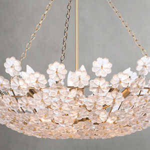Riviera Chandelier, steel in natural brass - view 3