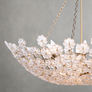 Riviera Chandelier, steel in natural brass - view 4