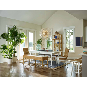 Polara Brass Glass Chandelier Large, in natural brass - view 8