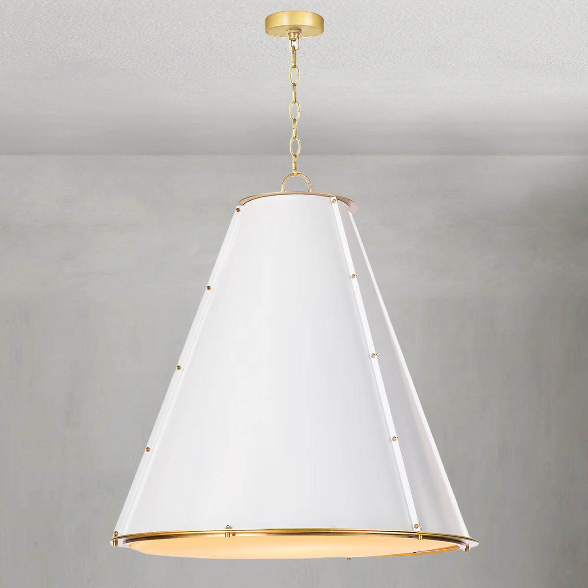 Vertelle Maid Chandelier Large, steel in white - view 7