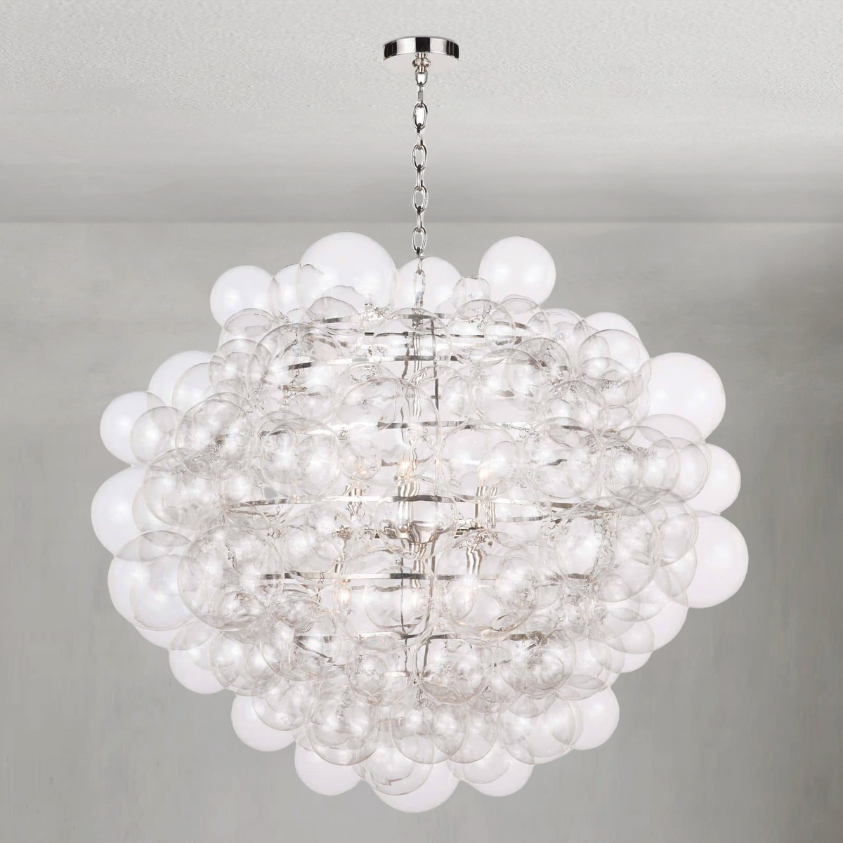 Luxelle Glass Chandelier, in clear