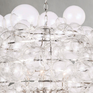 Luxelle Glass Chandelier, in clear - view 2