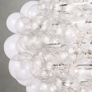Luxelle Glass Chandelier, in clear - view 3
