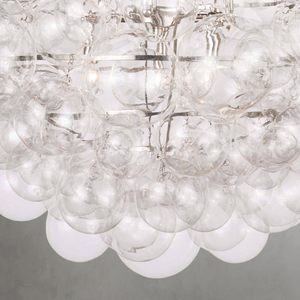 Luxelle Glass Chandelier, in clear - view 4