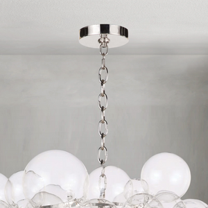 Luxelle Glass Chandelier, in clear - view 5