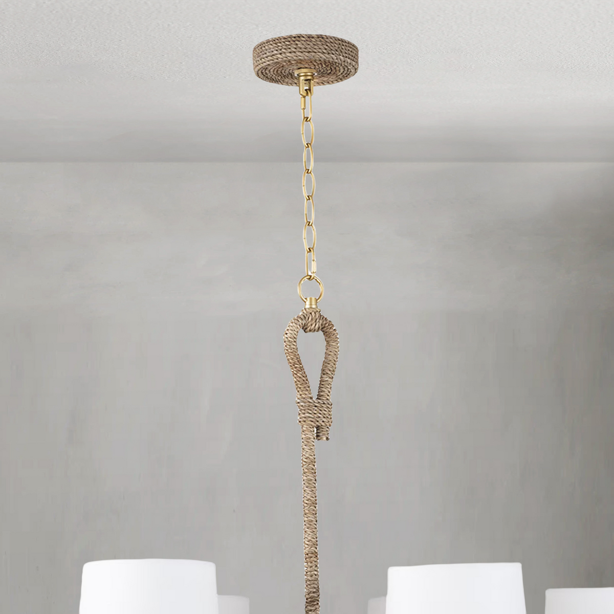 Marina Light  Chandelier Small, in natural - view 2