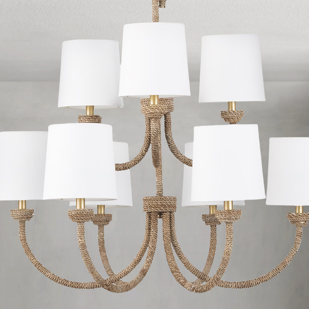 Marina Light Chandelier Large, in natural - view 4