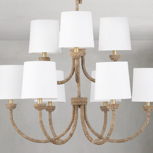 Marina Light Chandelier Large, in natural - view 4