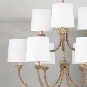 Marina Light Chandelier Large, in natural - view 5