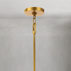 Verith Chandelier, steel in natural brass - view 6