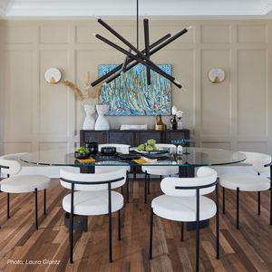 Verith Chandelier, steel in natural brass - view 24