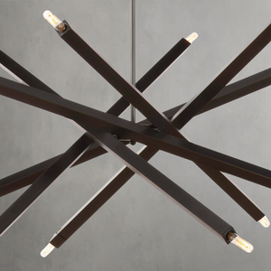 Verith Chandelier, steel in natural brass - view 11