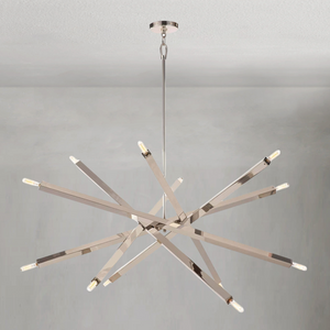 Verith Chandelier, steel in natural brass - view 13