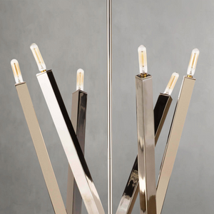 Verith Chandelier, steel in natural brass - view 16