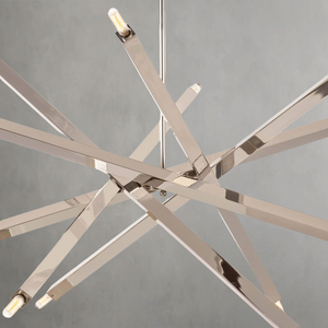 Verith Chandelier, steel in natural brass - view 17