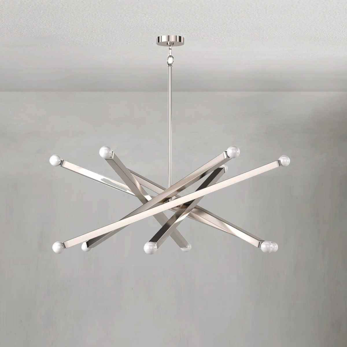 Verith Chandelier, steel in natural brass - view 19