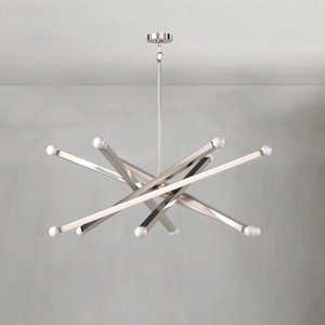 Verith Chandelier, steel in natural brass - view 19