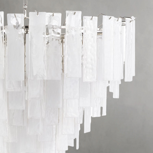 Tidelle Nickel Clear Glass Chandelier Large - view 4