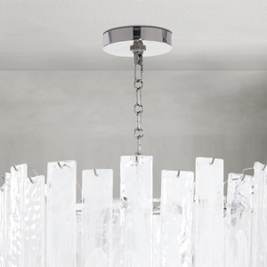 Tidelle Nickel Clear Glass Chandelier Small - view 6