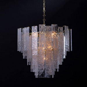 Tidelle Brass Clear Glass Chandelier Small - view 5